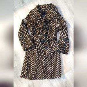 Nicole Benisti belted, tweed winter coat